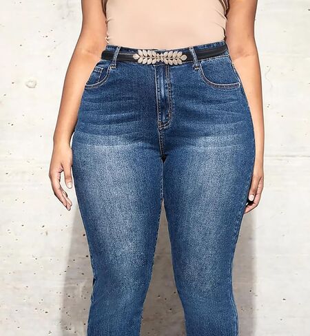 حزام خصر نحيف للسيدات، حزام رفيع من جلد البولي يوريثان مع مشبك على شكل ورقة شجر للفساتين in Kuwait