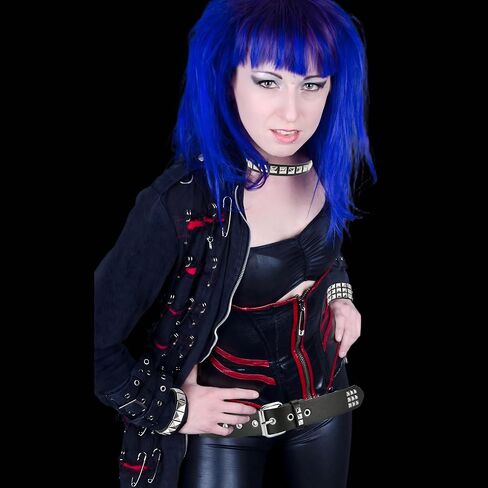 YMO Black Studded Belt, Studded Choker and Studded Bracelets Emo Bracelets Goth Rivet Cuff Spike Bracelet Punk Emo Accessories for Women Men in Kuwait