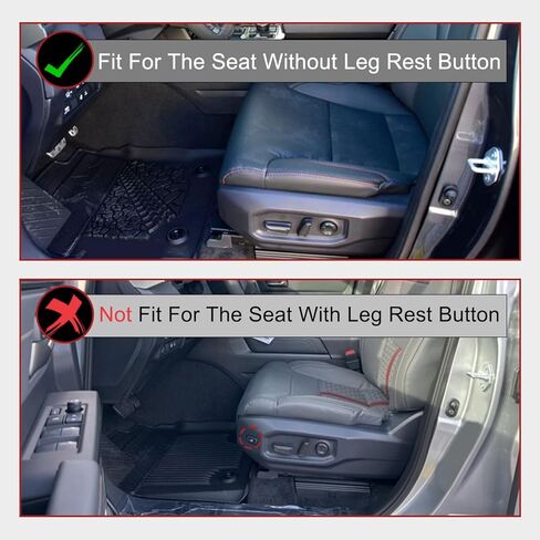 إطار لوحة حواف مقعد السائق 71812-0C242-C0 متوافق مع 2022 2023 2024 2025 2026 Toyota Tundra 2023-2026 Sequoia Recline Cover Seat Cushion Shield in Kuwait