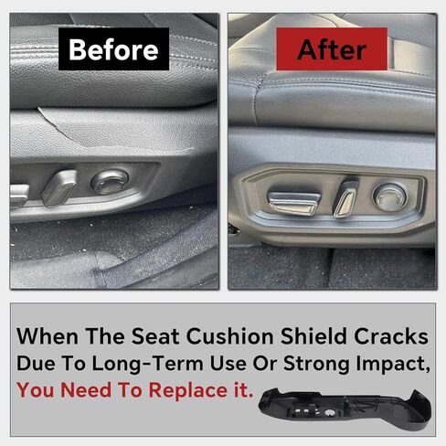 إطار لوحة حواف مقعد السائق 71812-0C242-C0 متوافق مع 2022 2023 2024 2025 2026 Toyota Tundra 2023-2026 Sequoia Recline Cover Seat Cushion Shield in Kuwait