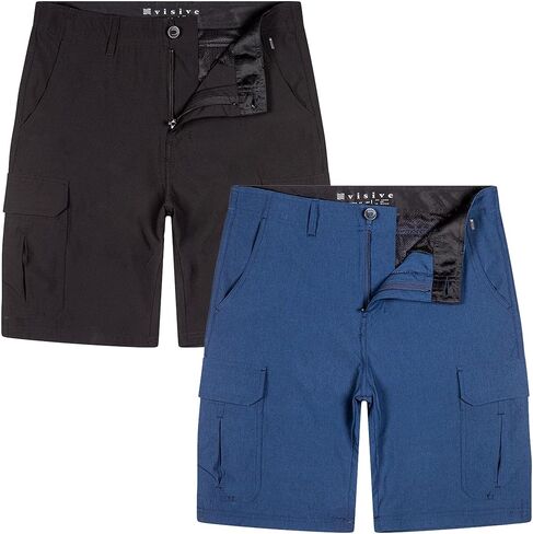 شورت Visive للرجال Hybrid Cargo 2-3-4 عبوات. شورت كاجوال خفيف الوزن مناسب للسفر وسريع الجفاف مع جيوب in Kuwait