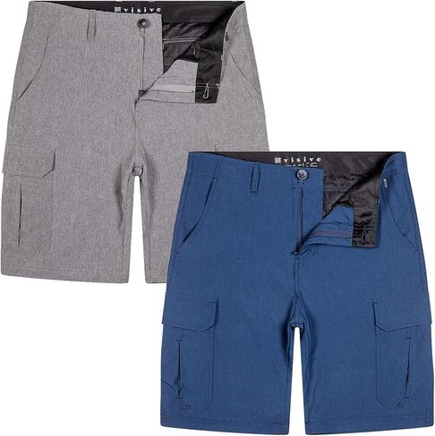 شورت Visive للرجال Hybrid Cargo 2-3-4 عبوات. شورت كاجوال خفيف الوزن مناسب للسفر وسريع الجفاف مع جيوب in Kuwait