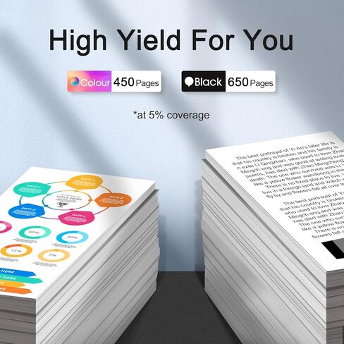 68XL Ink Cartridges Black and Color Combo Pack Replacement for HP Ink 68 68e for Envy 6100e 6500e Series Ink Works for Envy 6100e 6552e 6555e 6558e 6155e 6152e Printer (1 Black, 1 Color) in Kuwait