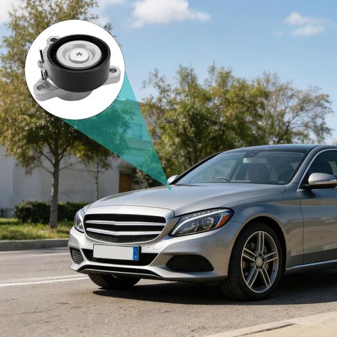 A2762000370 Belt Tensioner Assembly with Pulley (3.0L 3.5L V6) For Mercedes-Benz C300 2013-2014,C400 2015,E350 2012-2016,GLE350 2016-2018,GLE400 2016-2019 C350 ML350 GLK350 R350 SL400 SLK350 in Saudi Arabia