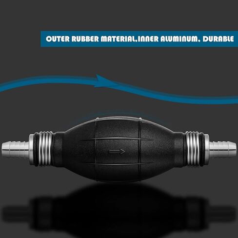 10 مللي متر 3/8 "أسود لمبة نوع المطاط نقل الوقود فراغ خط الوقود اليد التمهيدي البنزين البنزين الديزل مضخة لمبة ل ملحقات القوارب البحرية in Kuwait