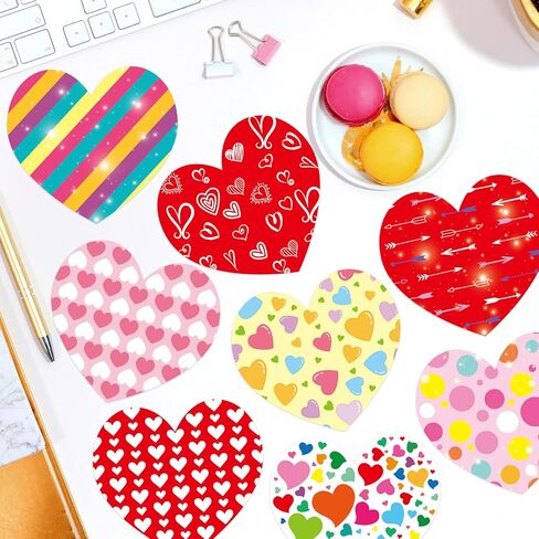 Fancy Land Heart Cutouts Colorful Valentine's Day Cutouts for School Bulletin Board Classroom Decoration 45Pcs in Saudi Arabia