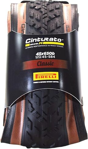 Pirelli Cinturato Gravel M Classic 45-584 (650 x 45c) Gravel Bike Tire - Gravel-Specific Design for Mixed Terrain - SpeedGRIP Compound for Resistance and Grip in Saudi Arabia