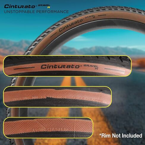 Pirelli Cinturato Gravel M Classic 45-584 (650 x 45c) Gravel Bike Tire - Gravel-Specific Design for Mixed Terrain - SpeedGRIP Compound for Resistance and Grip in Saudi Arabia
