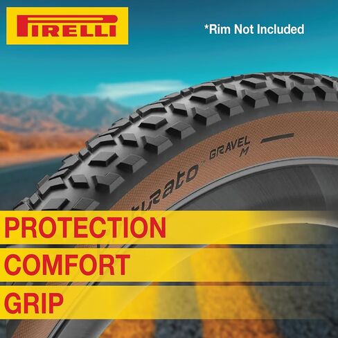 Pirelli Cinturato Gravel M Classic 45-584 (650 x 45c) Gravel Bike Tire - Gravel-Specific Design for Mixed Terrain - SpeedGRIP Compound for Resistance and Grip in Saudi Arabia