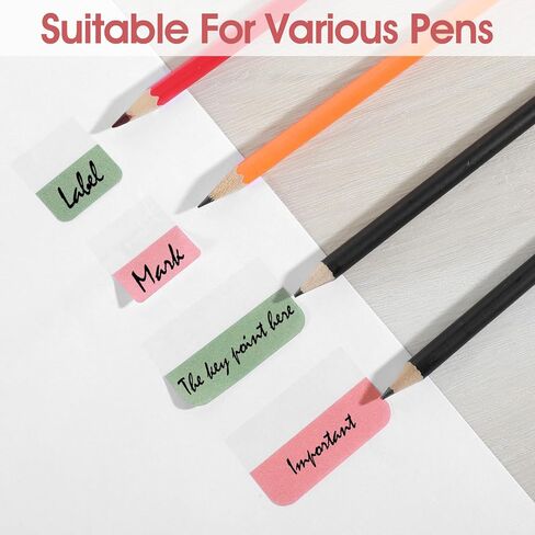 360PCS Bookmark Tabs,Green and Pink Sticky Book Tabs,Writable Annotating Tab, Tab for Notebooks,Bibles, Binders, Folders, Planners and Diaries, Pink, Green in Kuwait