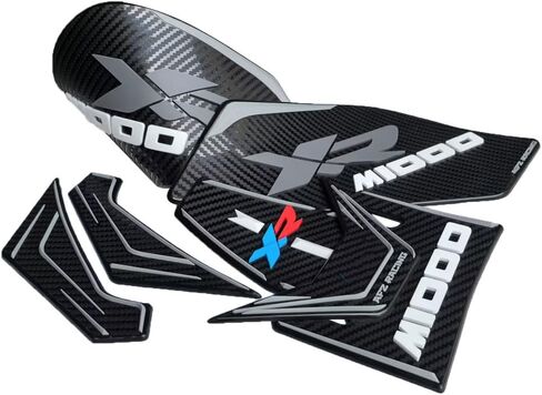 إطار الجسم الزخارف خزان الغاز وسادة مطاطية غطاء حامي ملصق هدية القلنسوة ملصق متوافق مع BMW M1000XR M1000 XR 2024 2025 in Kuwait