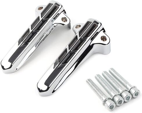 Cnswee6 كروم أمامي شوكة غطاء سفلي للحماية مع أضواء LED لـ Harley for Touring FLHT FLHR FLHX FLTR 2014-2019، عدسات دخان in Saudi Arabia