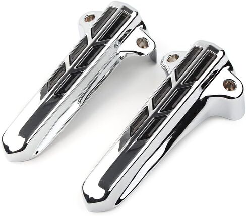 Cnswee6 كروم أمامي شوكة غطاء سفلي للحماية مع أضواء LED لـ Harley for Touring FLHT FLHR FLHX FLTR 2014-2019، عدسات دخان in Saudi Arabia
