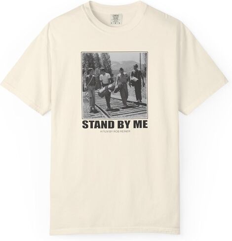 تي شيرت Vintage Stand by Me - تي شيرت فيلم الثمانينيات مستوحى من ستيفن كينج كلاسيك لروب راينر | هدية نهر فينيكس in Kuwait