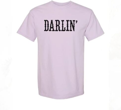 Darlin’ T-Shirt- Country Girl Shirt with Vintage Western Design-Celebrate Your Cowgirl Spirit at Concerts in Saudi Arabia