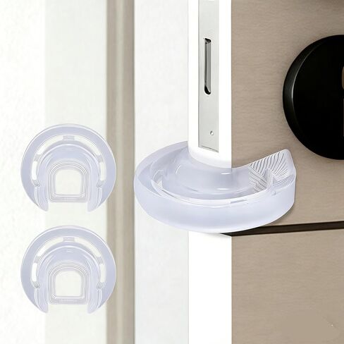 Silicone Door Pinch and Door Slam Stopper, Door Protector for Kids Finger Safety, Babyproof Doors to Avoid Pinched Fingers & Door Slamming, Translucent,1Pcs in Saudi Arabia