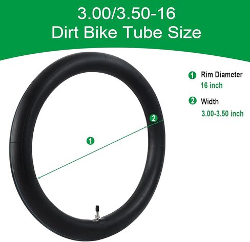 2-Pack 3.00/3.50-16 Inner Tube 90/100-16 Replacement Inner Tube 3.00-16 3.50-16 Tube Straight Valve Stem in Kuwait