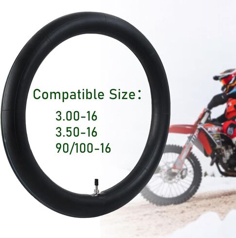 2-Pack 3.00/3.50-16 Inner Tube 90/100-16 Replacement Inner Tube 3.00-16 3.50-16 Tube Straight Valve Stem in Kuwait