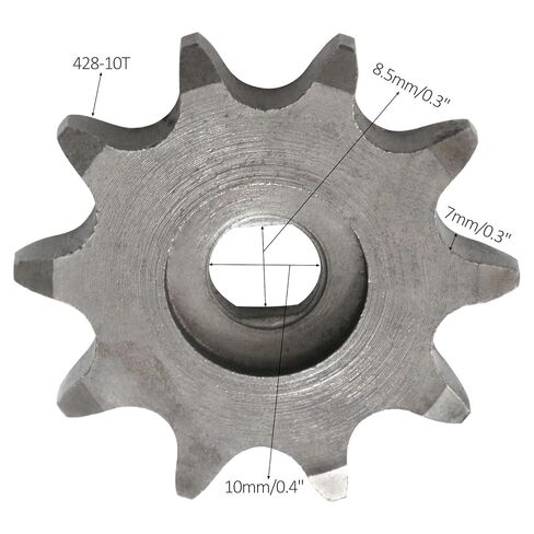10T 428 Chain Sprocket, Motor Gear Sprocket for Electric Scooter Sprocket ATV Go Kart in Saudi Arabia