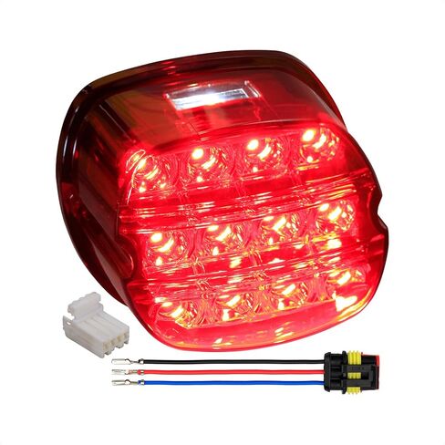 دراجة نارية مدخنة LED الذيل ضوء الفرامل الخلفية ضوء المصابيح الخلفية لاستبدال هارلي دينا بجولة سوفتيل سبورتستر طريق الملك إليكترا جلايد ستريت جلايد in Kuwait