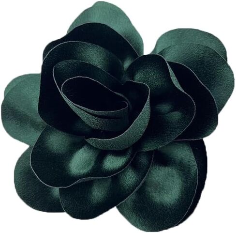Satin Rose Flower Large Brooches Lapel Pins Big Fabric Flower Brooch Pin Classic for Wedding Party Dance Banquet for Women Dress Suit Clothes Accessories Jewelry 140mm in Saudi Arabia