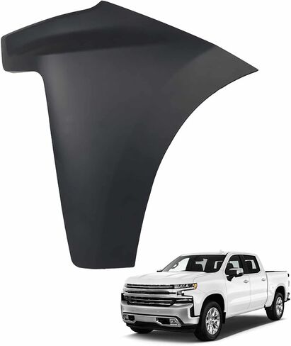 Front Bumper End Cap Left Side Black Extension Replacement for 2019-2022 Silverado 1500 in Saudi Arabia