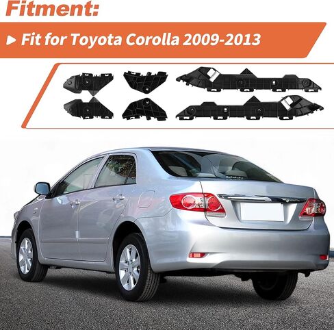 دعامة المصد الخلفي لسيارة Toyota Corolla 2009-2013 رقم 5215602100/5215502110/5256302060/5256202080/5215802010/5215702020 6 قطع دعامة المصد الخلفي الأيمن والأيسر in Kuwait