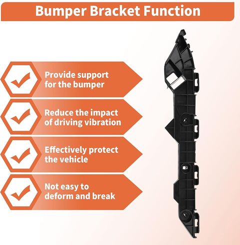دعامة المصد الخلفي لسيارة Toyota Corolla 2009-2013 رقم 5215602100/5215502110/5256302060/5256202080/5215802010/5215702020 6 قطع دعامة المصد الخلفي الأيمن والأيسر in Kuwait