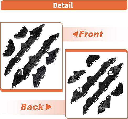 دعامة المصد الخلفي لسيارة Toyota Corolla 2009-2013 رقم 5215602100/5215502110/5256302060/5256202080/5215802010/5215702020 6 قطع دعامة المصد الخلفي الأيمن والأيسر in Kuwait