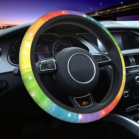 Purple Butterfly Steering Wheel Cover - Beautiful Butterfly Steering Wheel Covers Women Men Girls Car Accessories Decor Anti-Slip Auto Neoprene Universal 15 Inch Steering Wheel Protector in Saudi Arabia