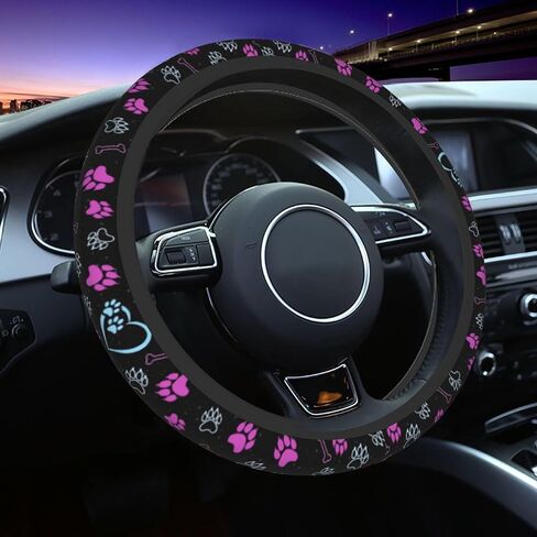Purple Butterfly Steering Wheel Cover - Beautiful Butterfly Steering Wheel Covers Women Men Girls Car Accessories Decor Anti-Slip Auto Neoprene Universal 15 Inch Steering Wheel Protector in Saudi Arabia