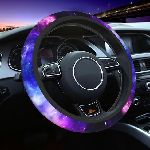 Purple Butterfly Steering Wheel Cover - Beautiful Butterfly Steering Wheel Covers Women Men Girls Car Accessories Decor Anti-Slip Auto Neoprene Universal 15 Inch Steering Wheel Protector in Saudi Arabia