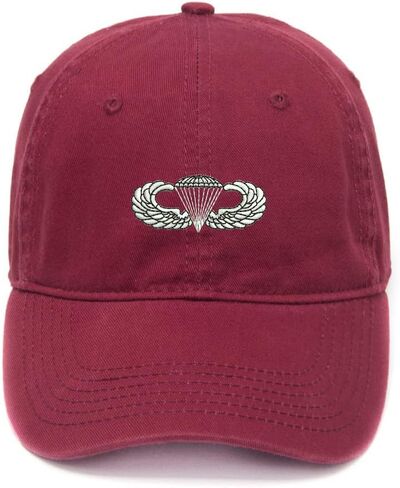 Men's Baseball Caps Army Airborne Paratrooper Wings Embroidered Dad Hat Washed Cotton Hat in Saudi Arabia