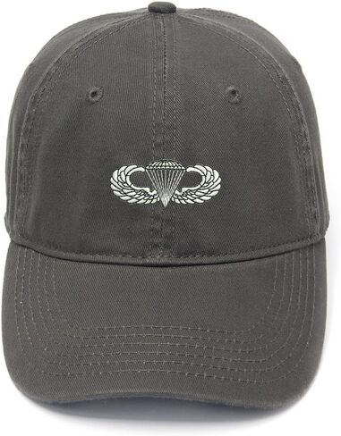 Men's Baseball Caps Army Airborne Paratrooper Wings Embroidered Dad Hat Washed Cotton Hat in Saudi Arabia