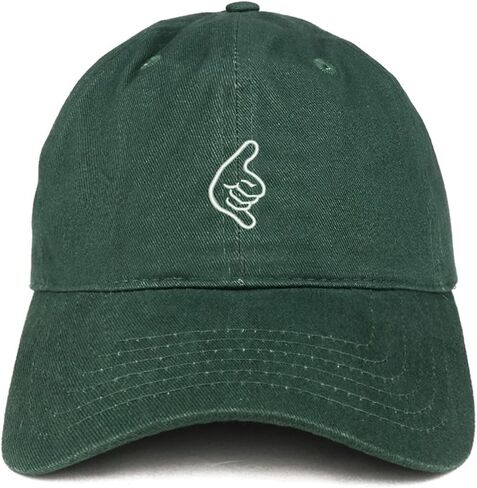 Trendy Apparel Shop Hang Loose Hand Embroidered Soft Cotton Dad Hat in Saudi Arabia