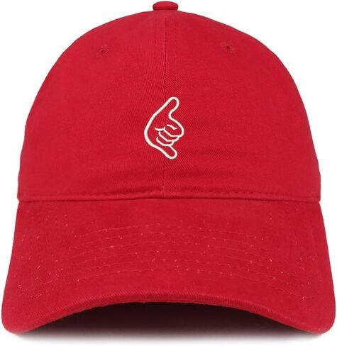 Trendy Apparel Shop Hang Loose Hand Embroidered Soft Cotton Dad Hat in Saudi Arabia