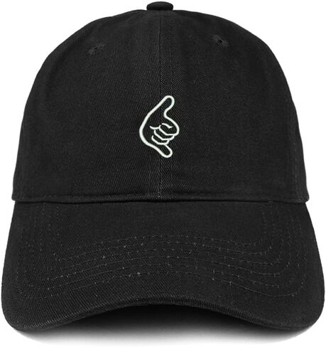Trendy Apparel Shop Hang Loose Hand Embroidered Soft Cotton Dad Hat in Saudi Arabia