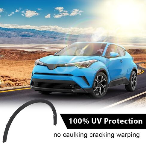 ANDPLAY Front Fender Flare Trim Wheel Opening Molding Compatible with Toyota CHR Nightshade 2021-2022 Fit Toyota CHR XLE 2018-2022 Fit Toyota CHR LE 2019-2022 75602F4010 TO1290115 Left Driver Side in Saudi Arabia