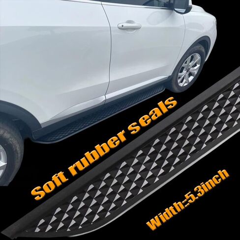 All Black Running Board Fits for Chevy Traverse 2024 2025 2026 Aluminum Side Step Side Bar Car Protect Stairs Pedals with Mounted Brackets Screws 2PCS/Set in Kuwait