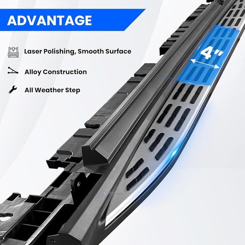Running Boards Side Pedal Compatible with 2020 2021 2022 2023 2024 Mercedes Benz GLE-Class Coupe C167 GLE 53 AMG GLE 63 AMG Side Steps with Brackets,2 PCS Right & Left Side Step Rail Nerf Bars(Silver) in Saudi Arabia