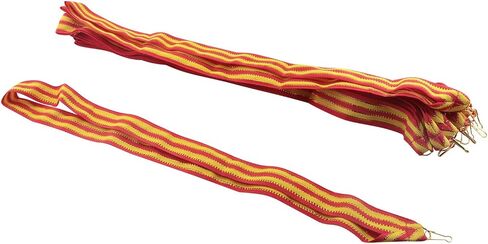 12PCS Medal Buckle Clip Lanyard Triangle Hook Colourful Ribbon Gold Ribbon/Rainbow Colour Medal Stripe Medal Lanyard Medal Ribbon for Academic Sports in Saudi Arabia