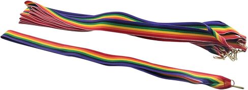 12PCS Medal Buckle Clip Lanyard Triangle Hook Colourful Ribbon Gold Ribbon/Rainbow Colour Medal Stripe Medal Lanyard Medal Ribbon for Academic Sports in Saudi Arabia