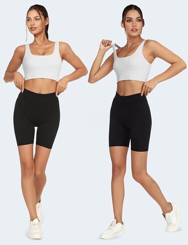 Buauty Sports Bras for Women, Medium Support Scoop Neck U Back Workout Bra for Yoga Running Gym White L in Saudi Arabia