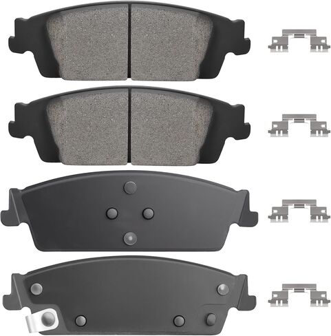 مجموعة وسادات فرامل قرصية سيراميك خلفية لسيارة Chevy Silverado 1500 14-18، Suburban/Tahoe 15-20، لسيارة GMC Sierra 1500 14-18، لسيارة Yukon/Yukon XL 15-20، لسيارة Cadillac Escalade/ESV 15-20 4 قطع (مع الأجهزة) in Saudi Arabia