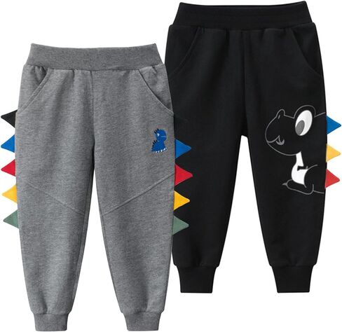 Toddler Boys Sweatpants Kids Sport Jogger Pants Cotton Active Pants Multipack in Kuwait