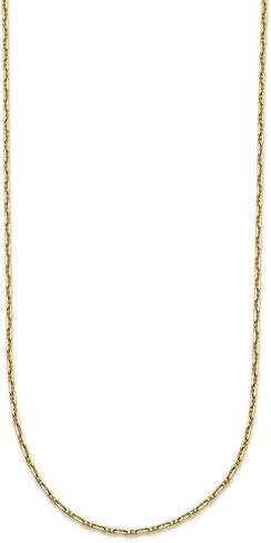 JewelryWeb 14k الذهب الأصفر الصلب 1mm سفينة بحرية مارينر مرساة سلسلة قلادة 20 بوصة سلسلة قلادة للنساء والرجال in Saudi Arabia