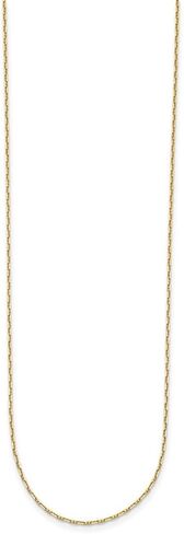 JewelryWeb 14k الذهب الأصفر الصلب 1mm سفينة بحرية مارينر مرساة سلسلة قلادة 20 بوصة سلسلة قلادة للنساء والرجال in Saudi Arabia