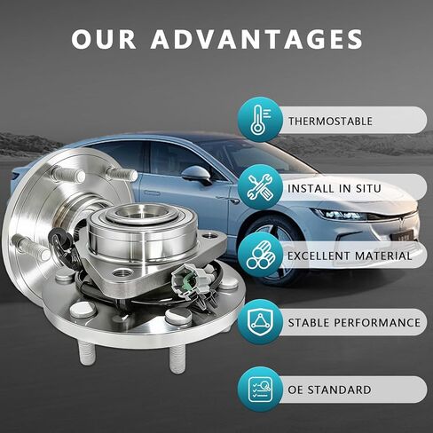 مجموعة محور تحمل العجلات الأمامية 515066 لنيسان أرمادا 2005-2007، باثفايندر 2004، باثفايندر أرمادا 2004، تيتان 2004-2007، إنفينيتي QX56 2004-2007 (قطعتان) in Kuwait