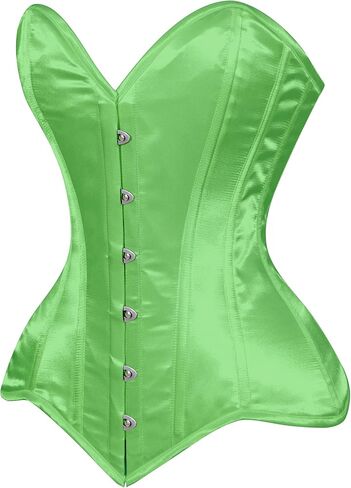 Daisy corsets Women's Daisy Corsets Womens Green Satin Overbust Corset Waist Cincher Bustier & Plus Size in Saudi Arabia