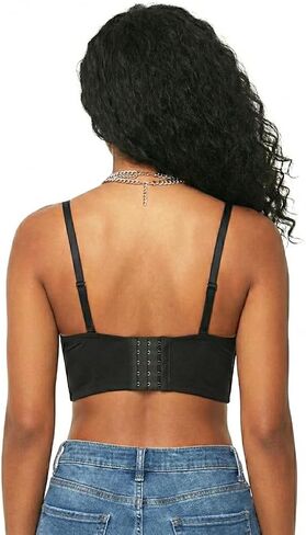 Women Spiked Studded Punk Goth Rivet Bustier Corset Crop Tops in Saudi Arabia